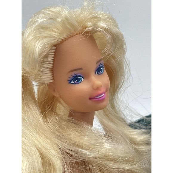 Vintage Barbie Doll Blonde Hair Bangs Twist & Turn Nude for OOAK - Picture 6 of 14